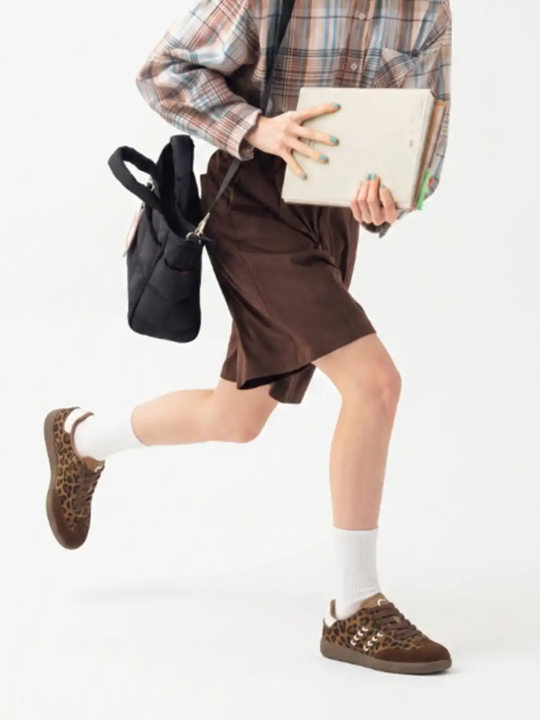 C.BANNER | Brown Leopard Low-Top Sneakers