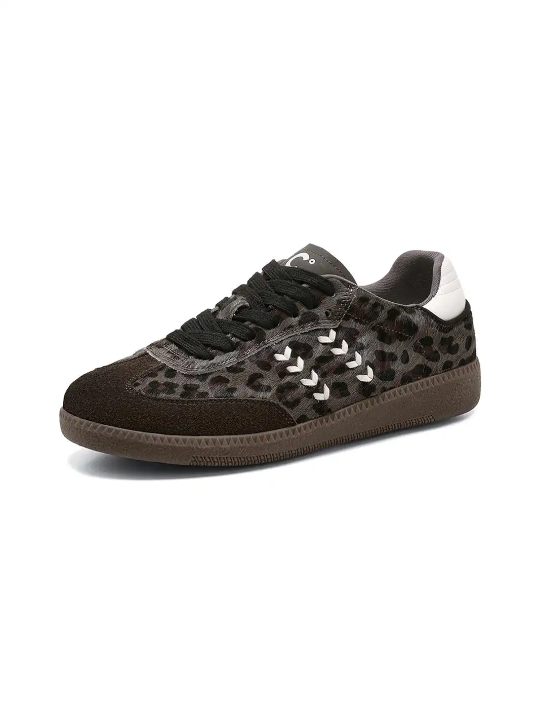 C.BANNER | Green Leopard Low-Top Sneakers