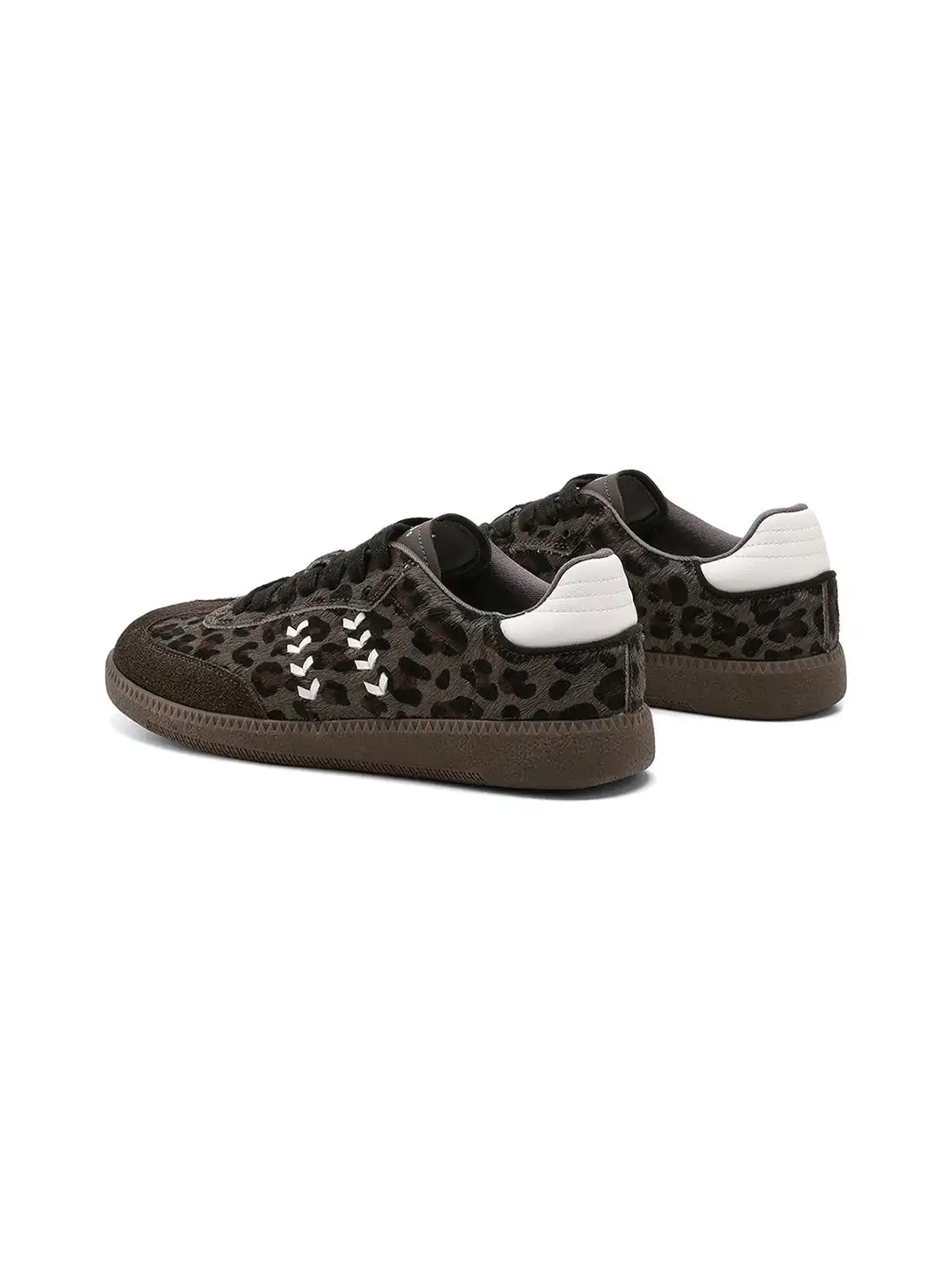 C.BANNER | Green Leopard Low-Top Sneakers