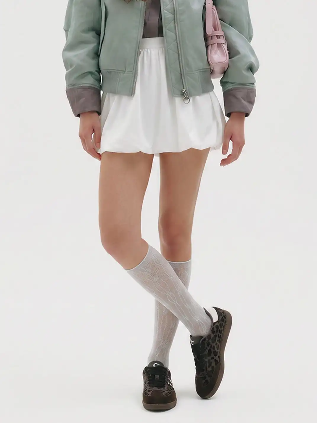 C.BANNER | Green Leopard Low-Top Sneakers