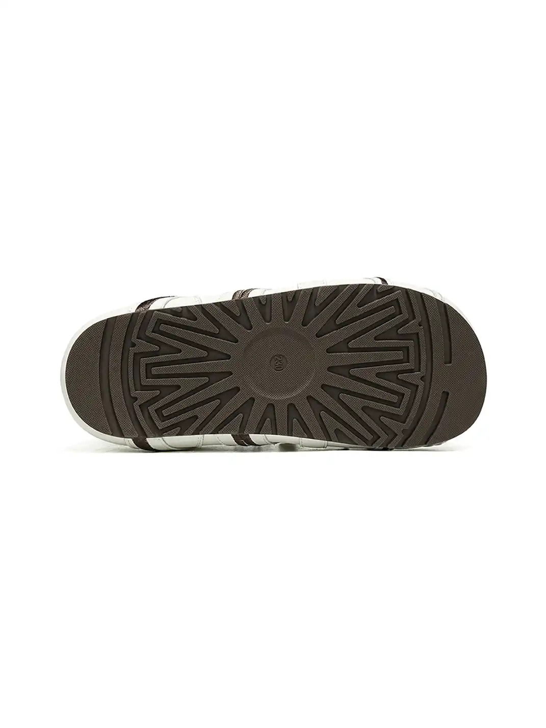 EBLAN | Beige Coffee Panel Trainer Sneakers