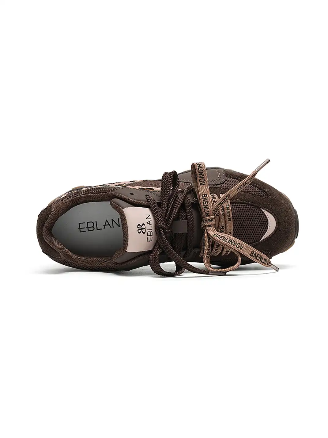 EBLAN | Brown Leopard Trail Runner Sneakers