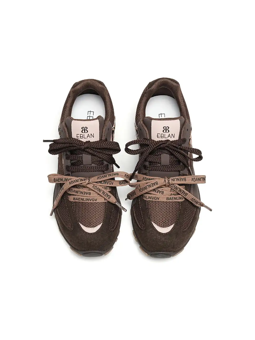 EBLAN | Brown Leopard Trail Runner Sneakers