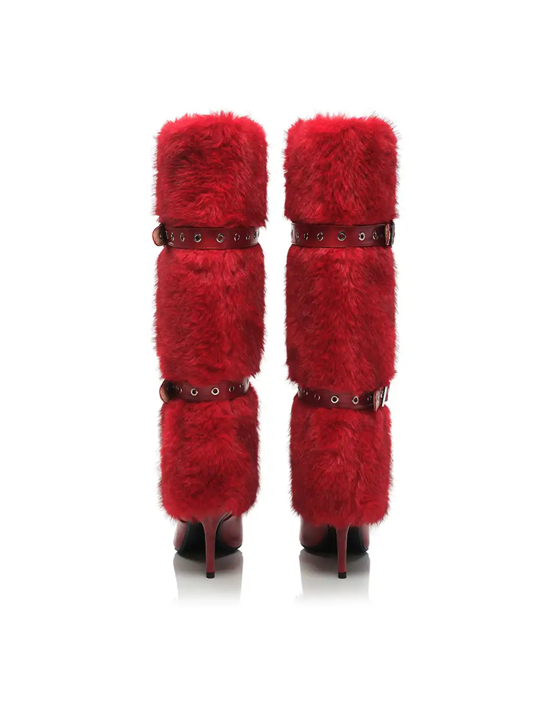 UnicornBlood | Leather Buckle Suede Pointed-toe Boots