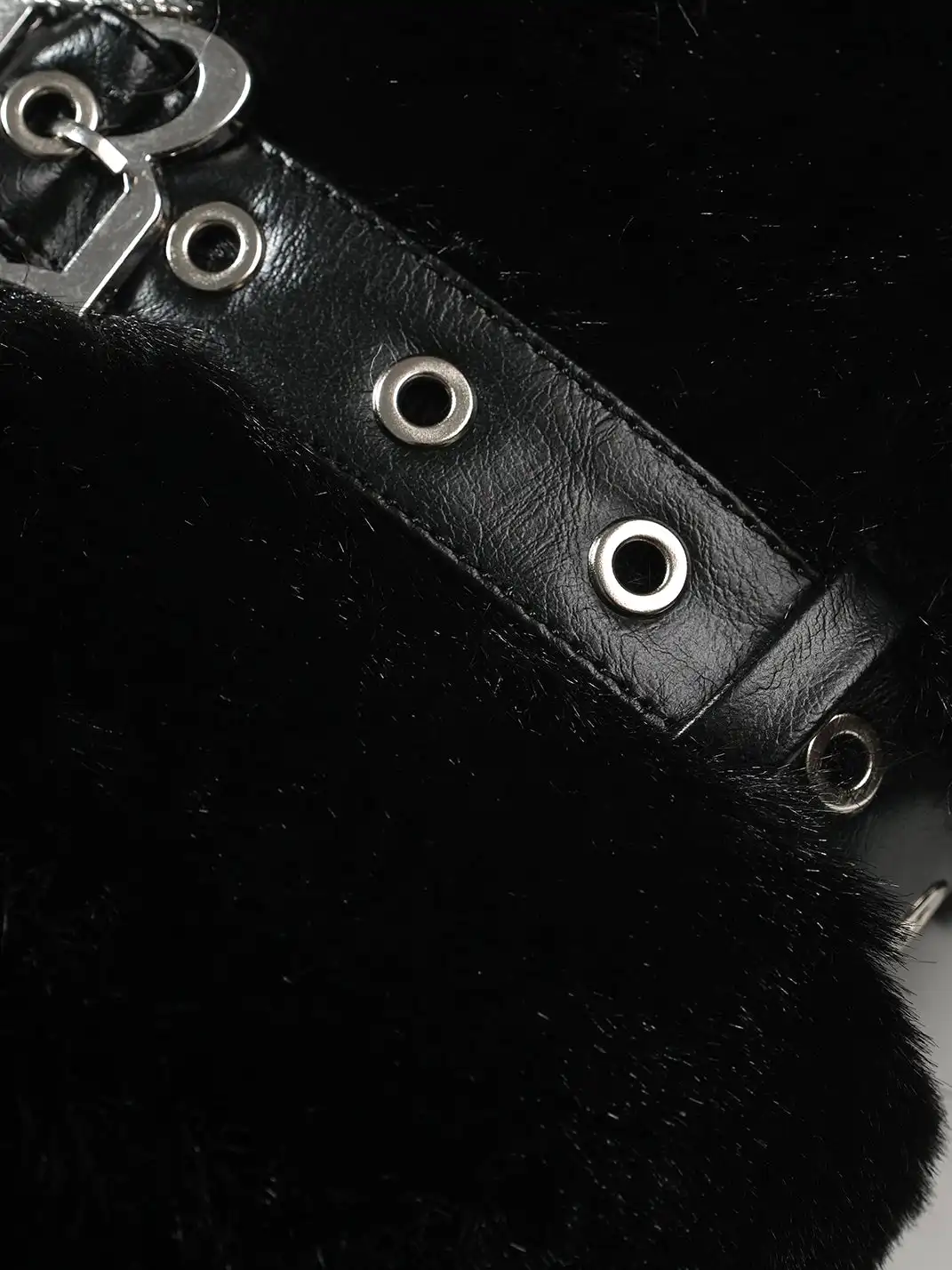 UnicornBlood | Leather Buckle Suede Pointed-toe Boots
