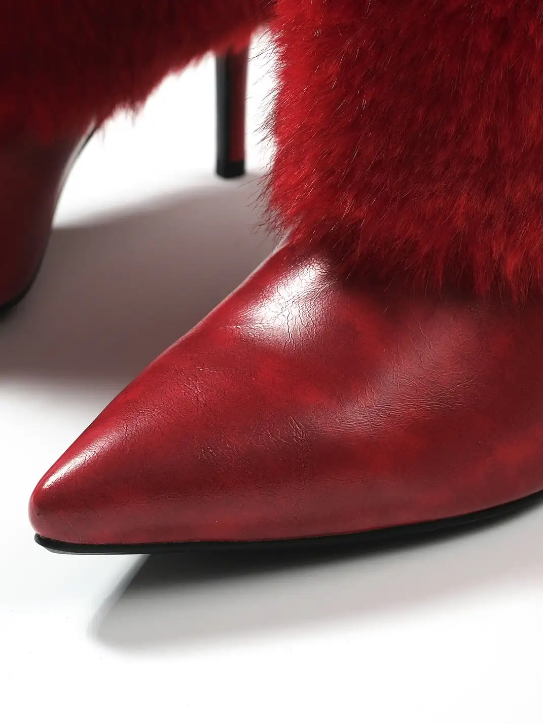 UnicornBlood | Leather Buckle Suede Pointed-toe Boots