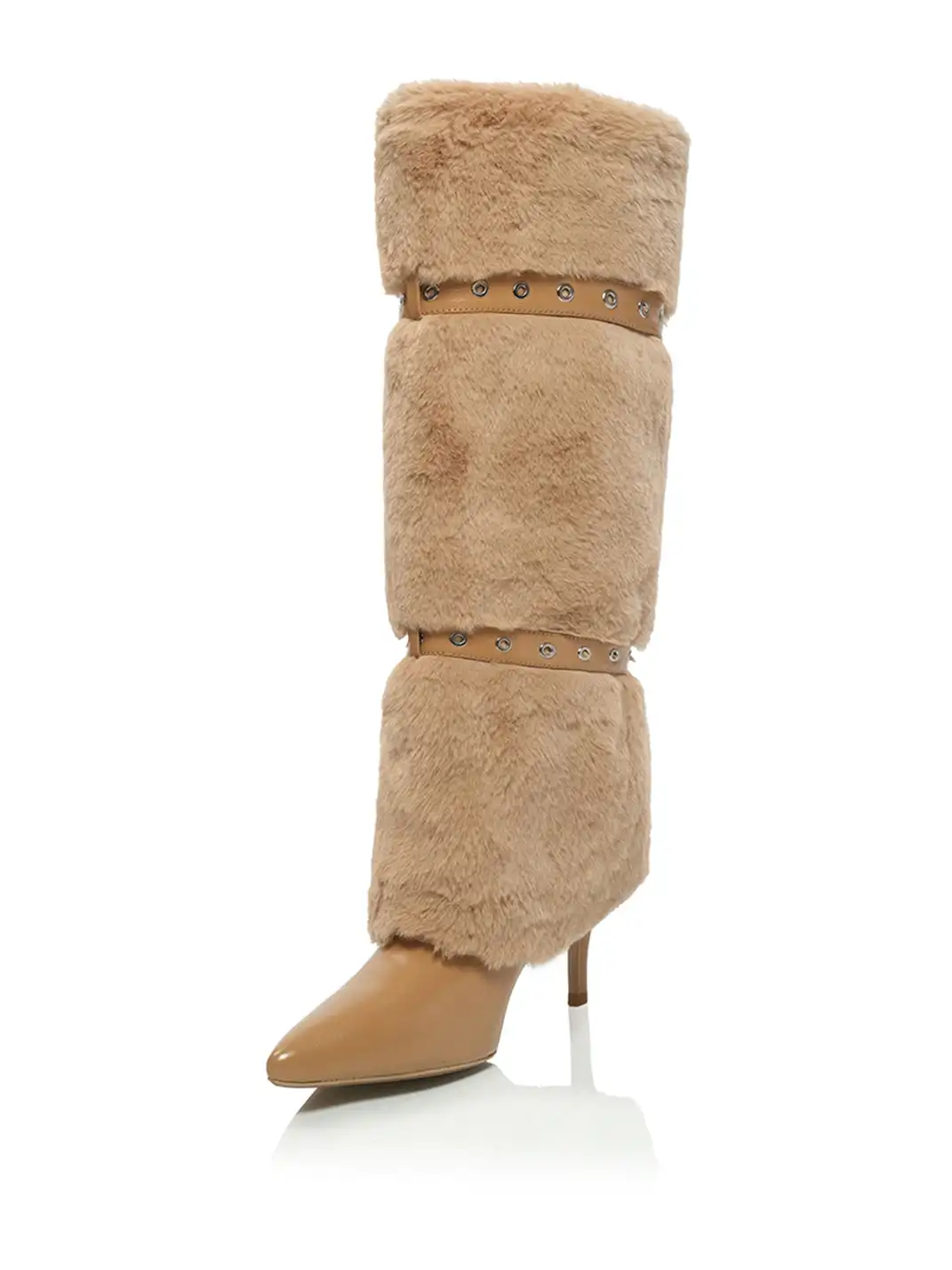 UnicornBlood | Leather Buckle Suede Pointed-toe Boots