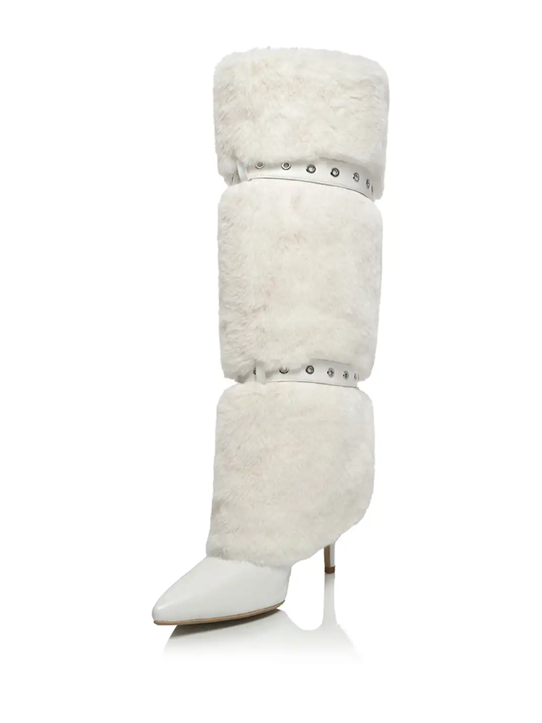 UnicornBlood | Leather Buckle Suede Pointed-toe Boots