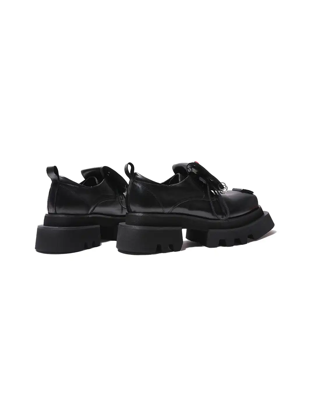 PINJIAHUI | Studded Detail and Chunky Sole Platform Oxfords