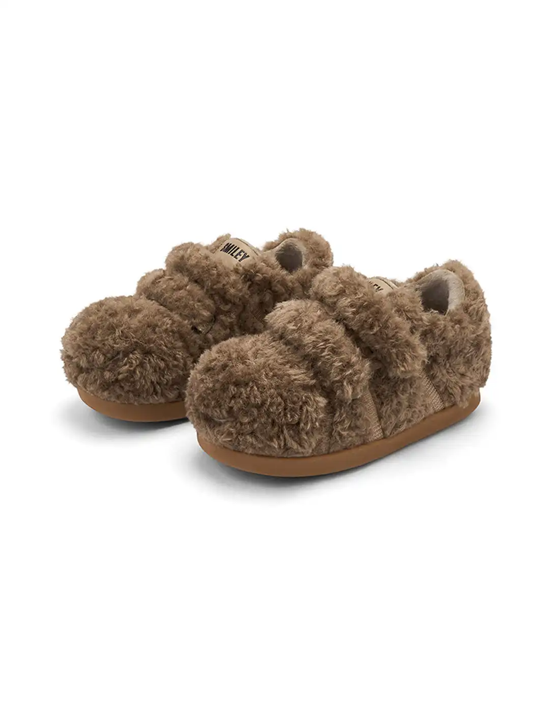SMILEY | Teddy Bear Series Fleece Caterpillar Bread Shoes