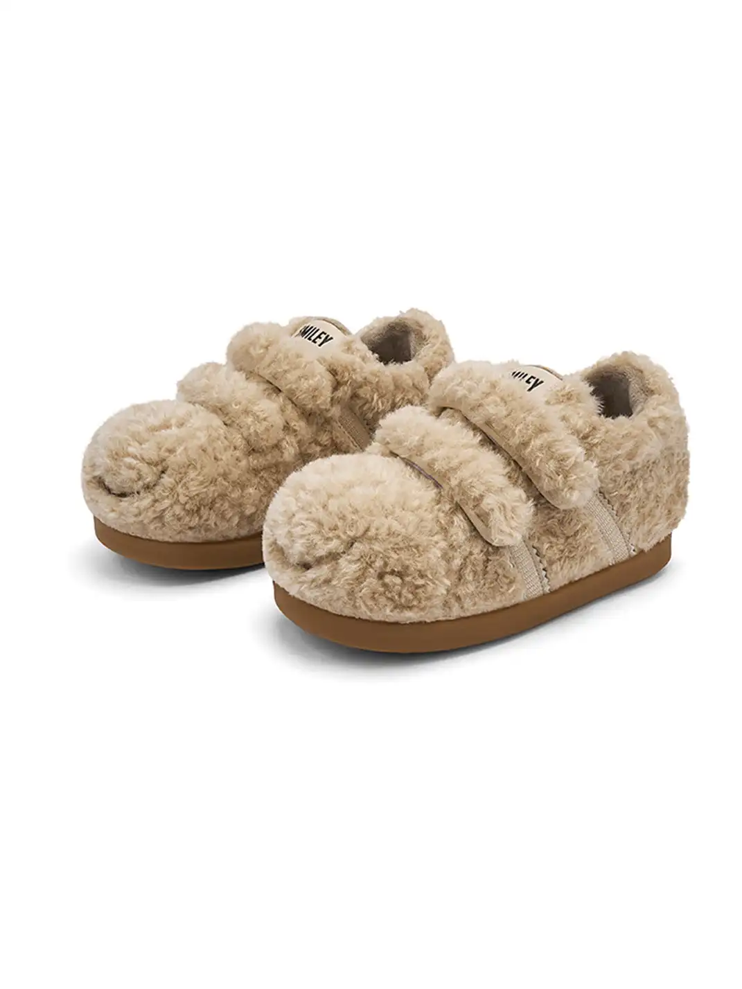 SMILEY | Teddy Bear Series Fleece Caterpillar Bread Shoes