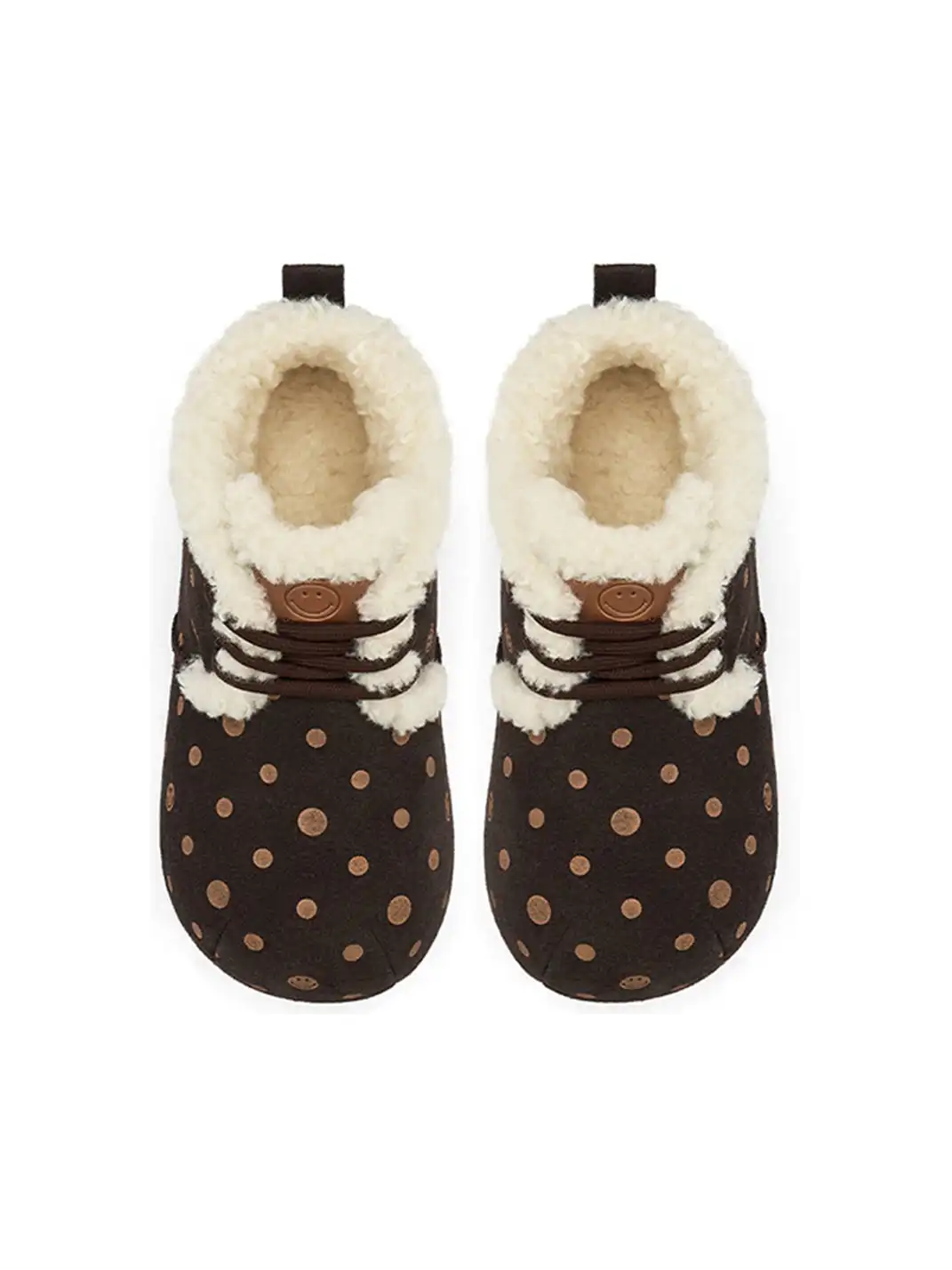 SMILEY | Round-toed Wine Glass-shaped Polka Dot Snow Boots