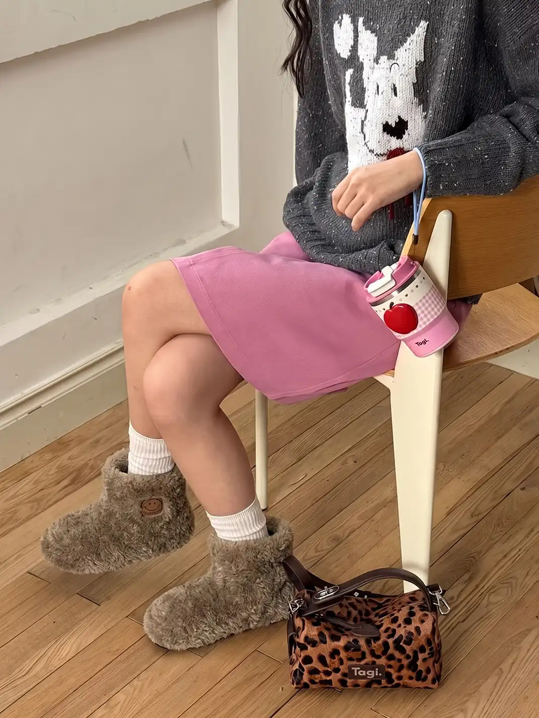 SMILEY | Ugly-cute Platform Teddy Bear Cotton Shoes