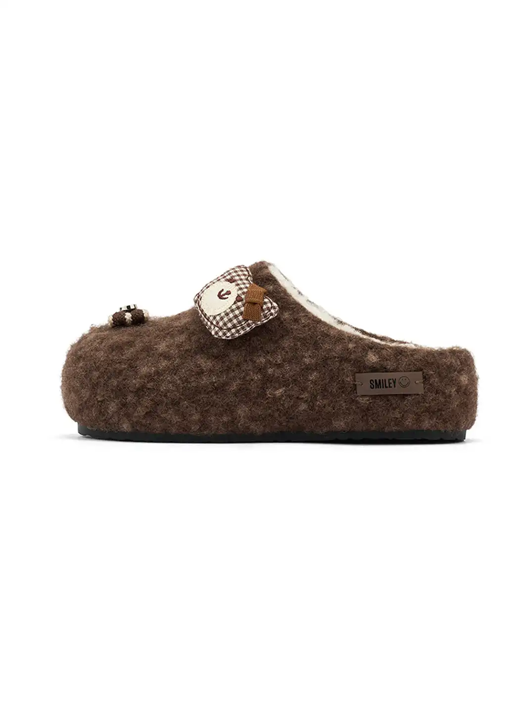 SMILEY | Bow-knot Bear Smiley Face Platform Slippers
