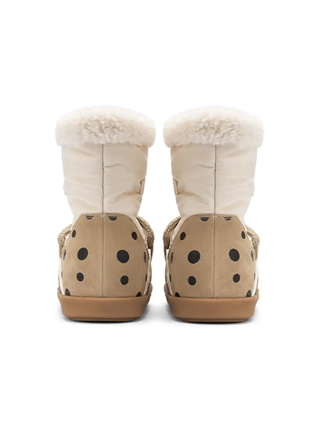 SMILEY | Mid-calf Polka Dot Cotton Shoes Snow Boots