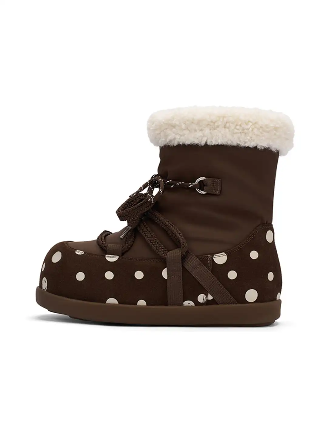 SMILEY | Mid-calf Polka Dot Cotton Shoes Snow Boots