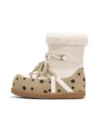 SMILEY | Mid-calf Polka Dot Cotton Shoes Snow Boots