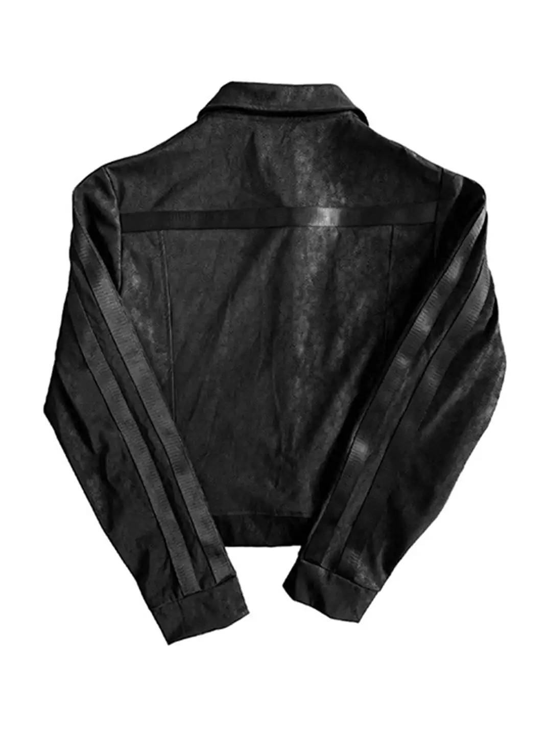 noEmosen | "Caged Bird" Veined Leather Jacket