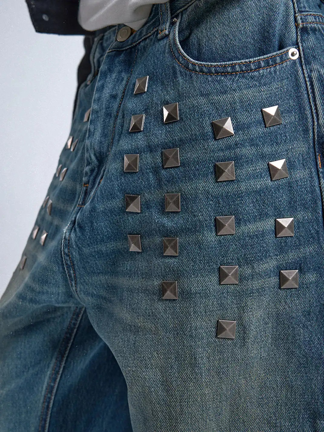noEmosen | Straight-Leg Jeans With Square Studs