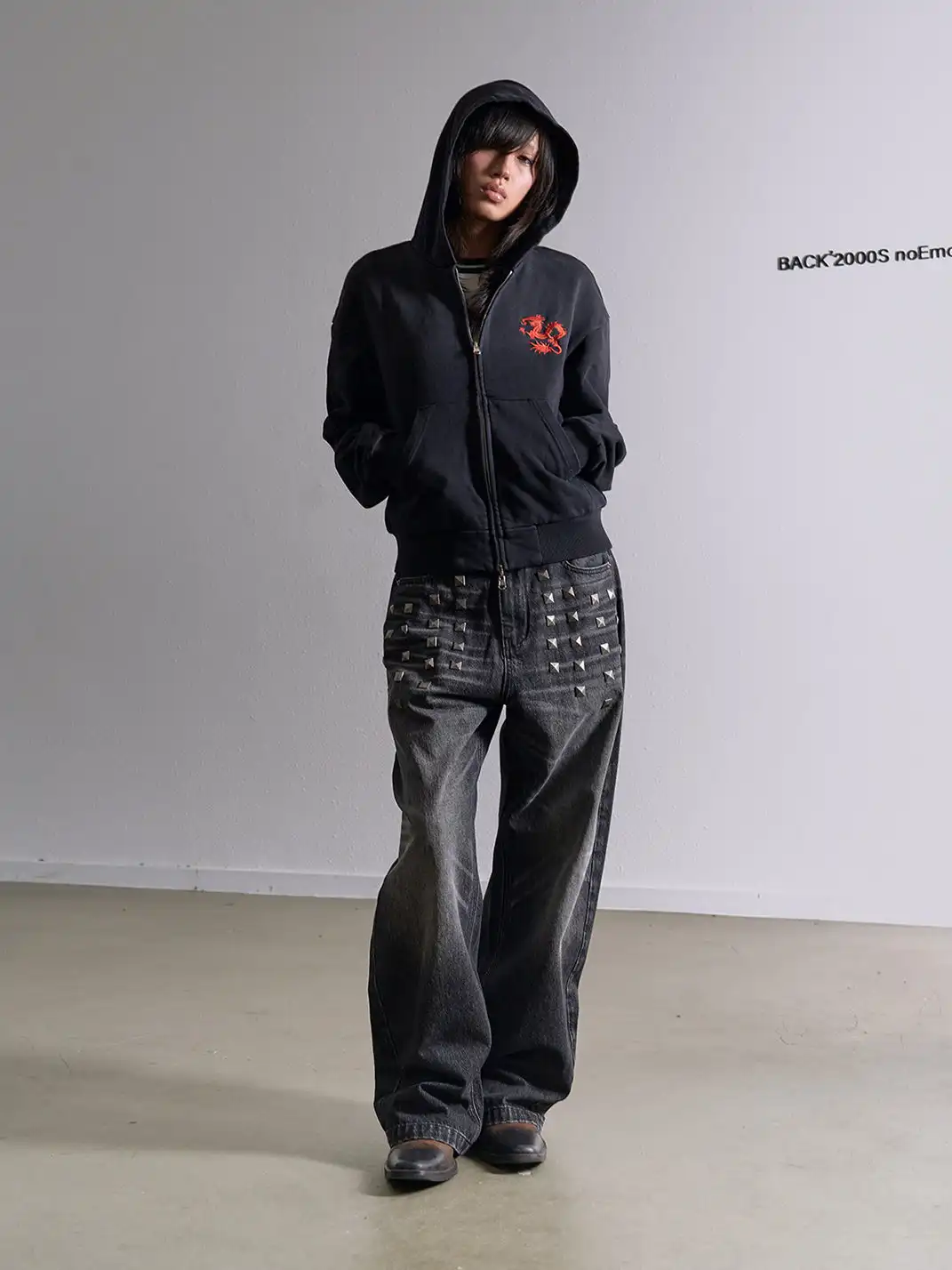 noEmosen | Straight-Leg Jeans With Square Studs