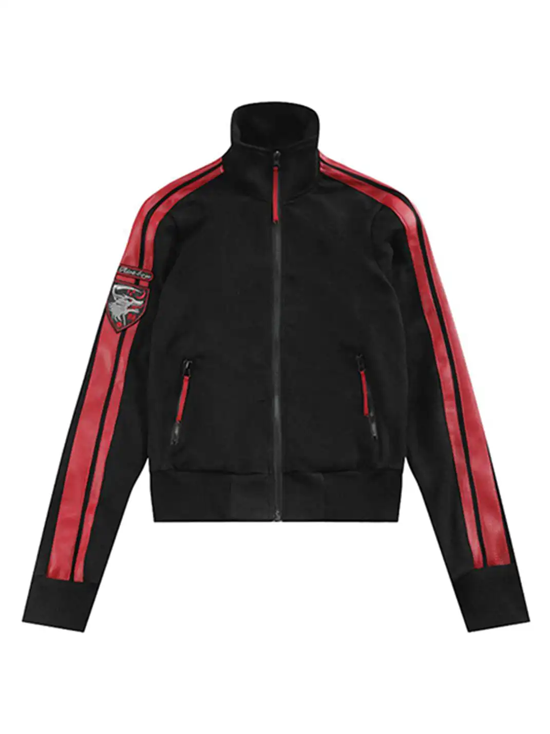 noEmosen | Patchwork Blood Wolf Embroidered Jacket
