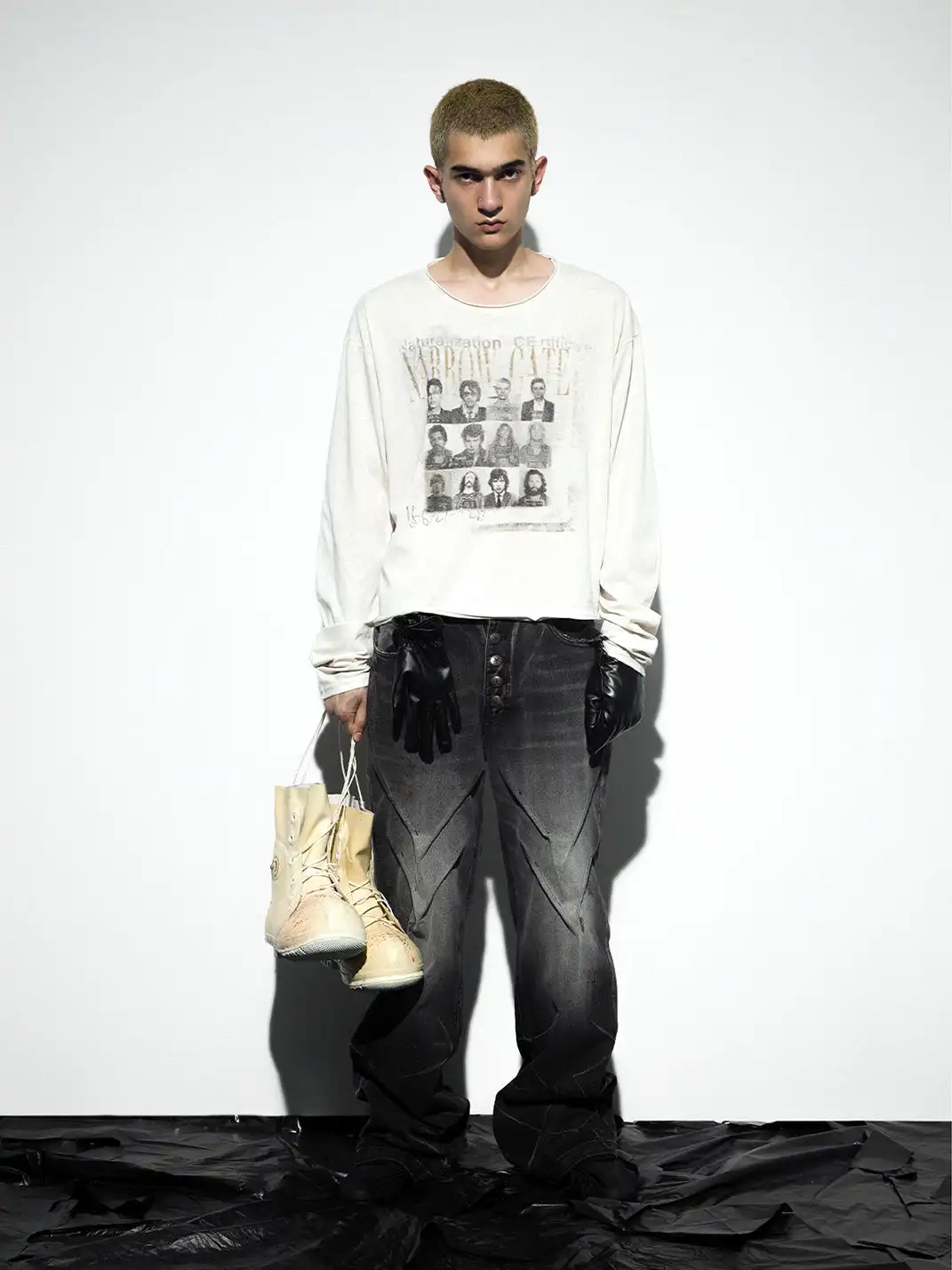 noEmosen | "Rock Wanted" Printed Long-Sleeve