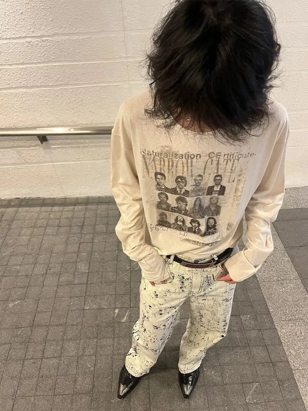 noEmosen | "Rock Wanted" Printed Long-Sleeve