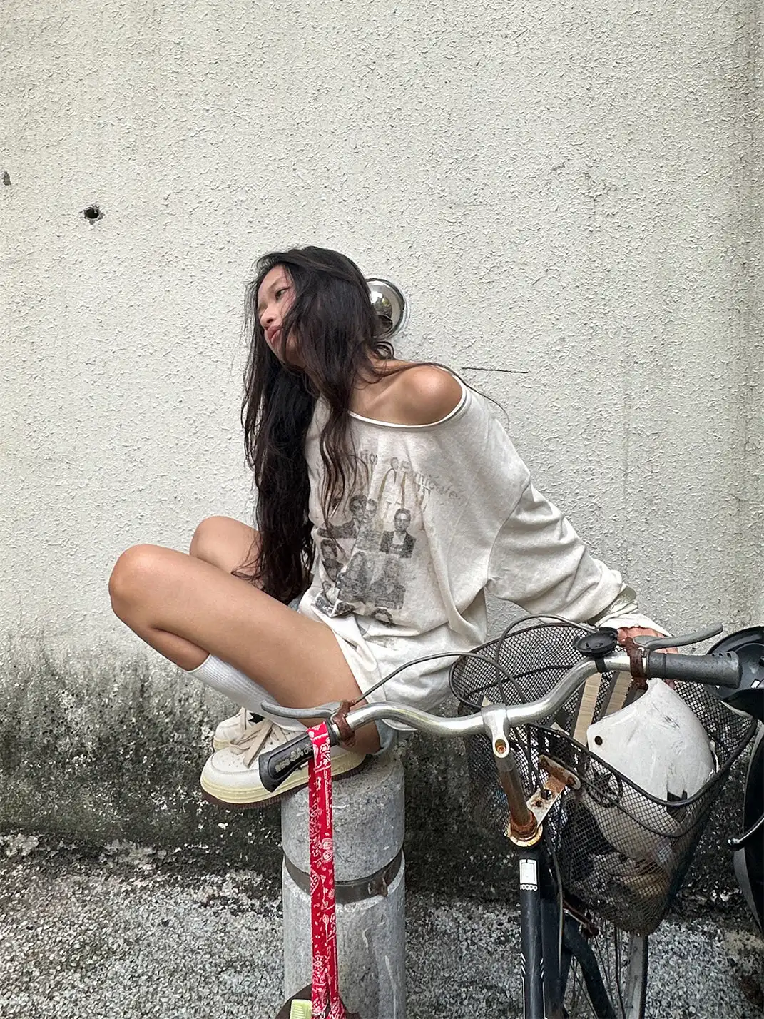 noEmosen | "Rock Wanted" Printed Long-Sleeve