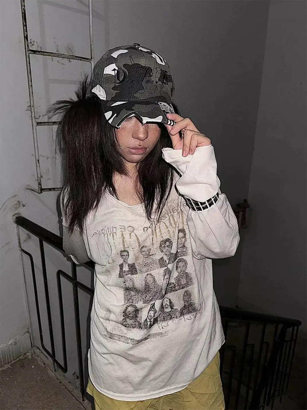 noEmosen | "Rock Wanted" Printed Long-Sleeve