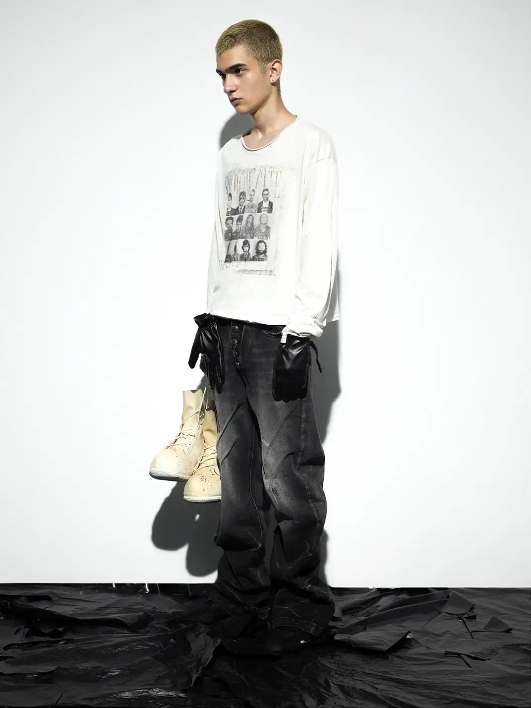 noEmosen | "Rock Wanted" Printed Long-Sleeve