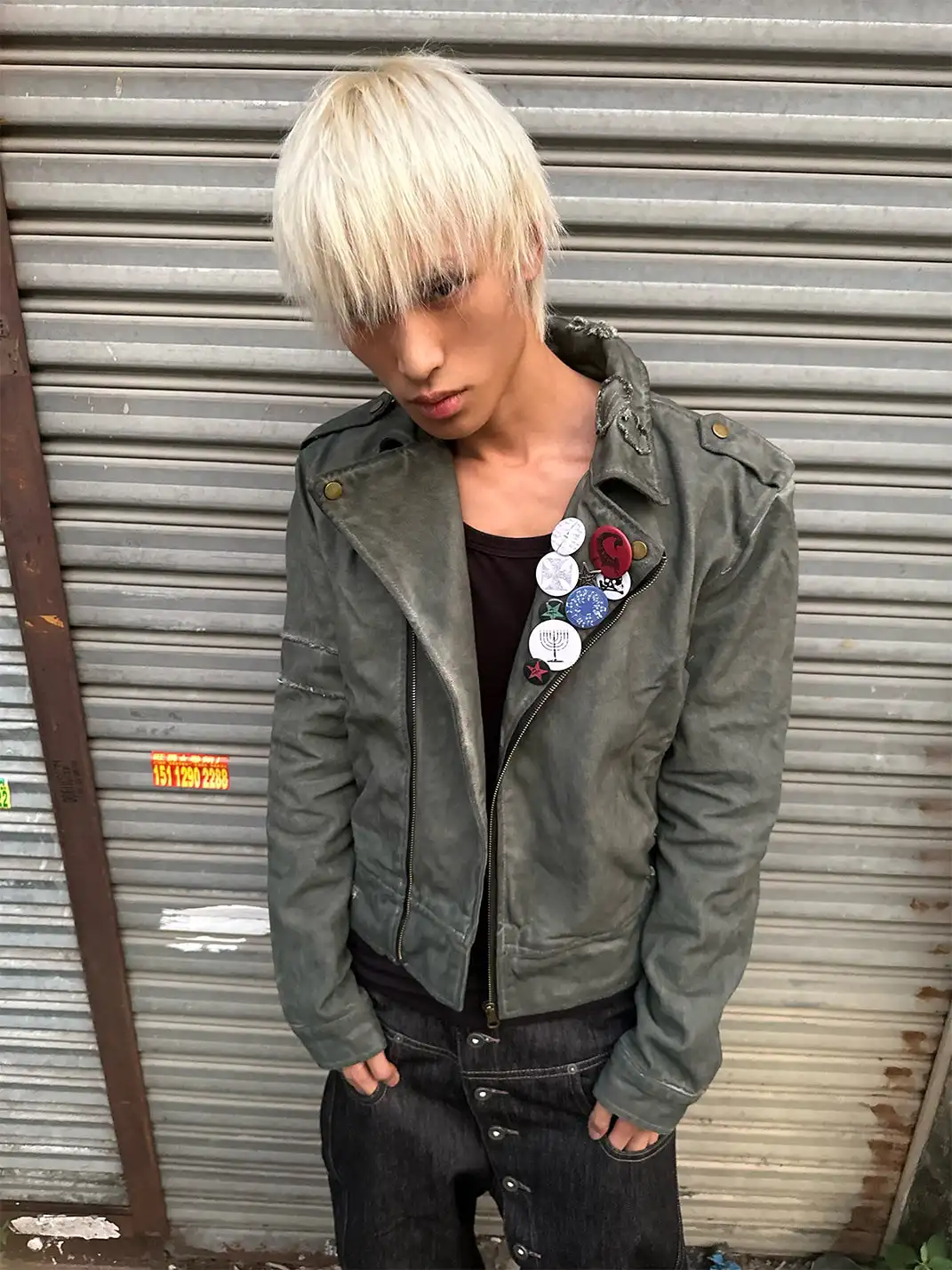 noEmosen | Badge Motorcycle Street Jacket