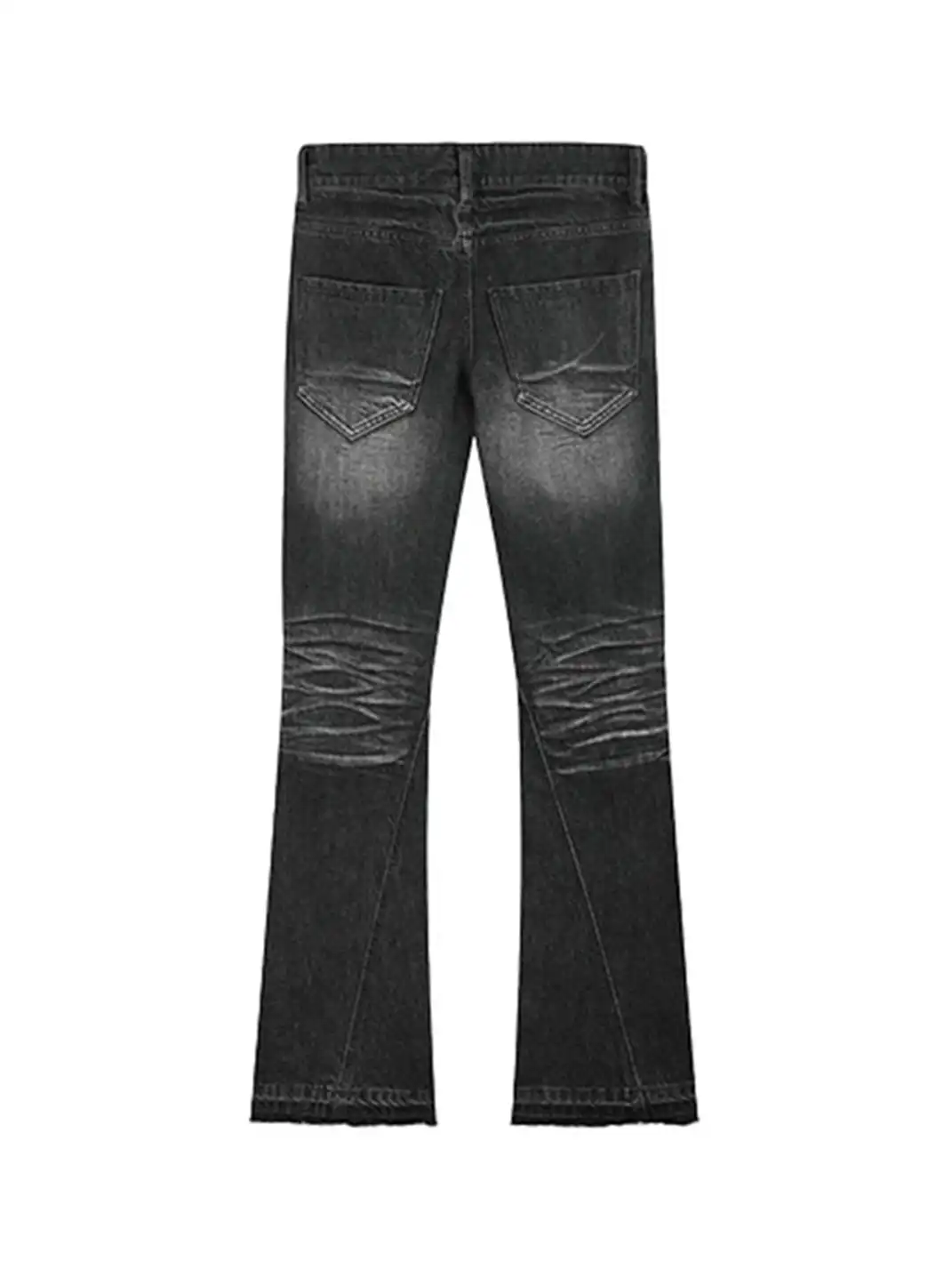 noEmosen | Pleated Whiskering Deconstructed Jeans