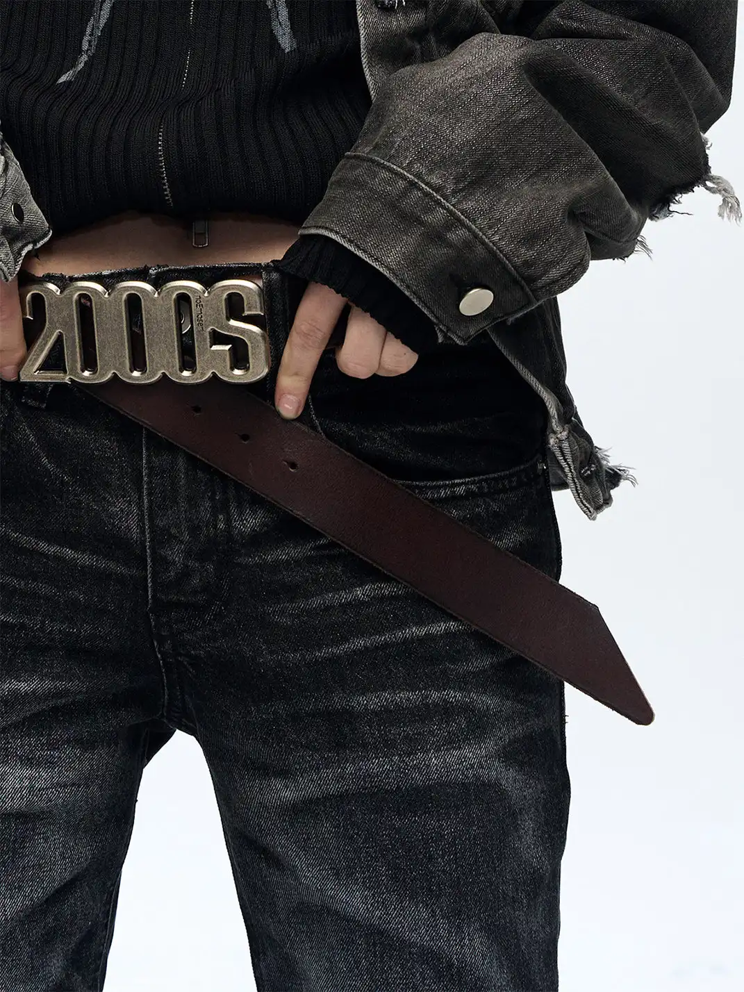 noEmosen | 2000S Top Grain Cowhide Leather Belt