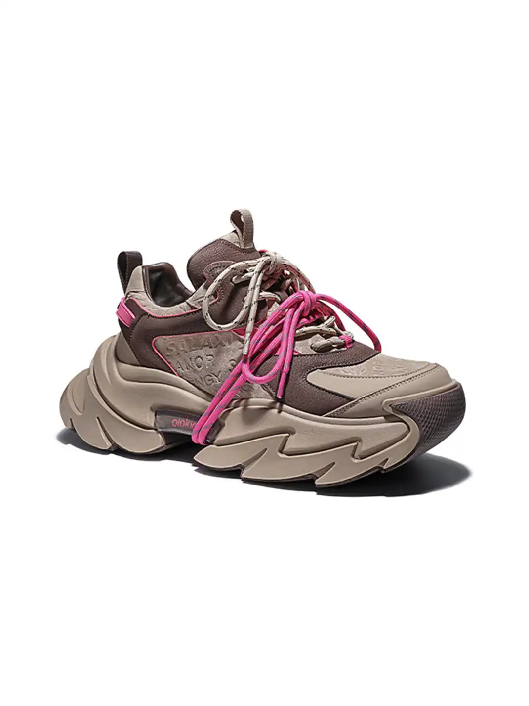 SALAXI | Letter Print Chunky Dad Sneakers For Men