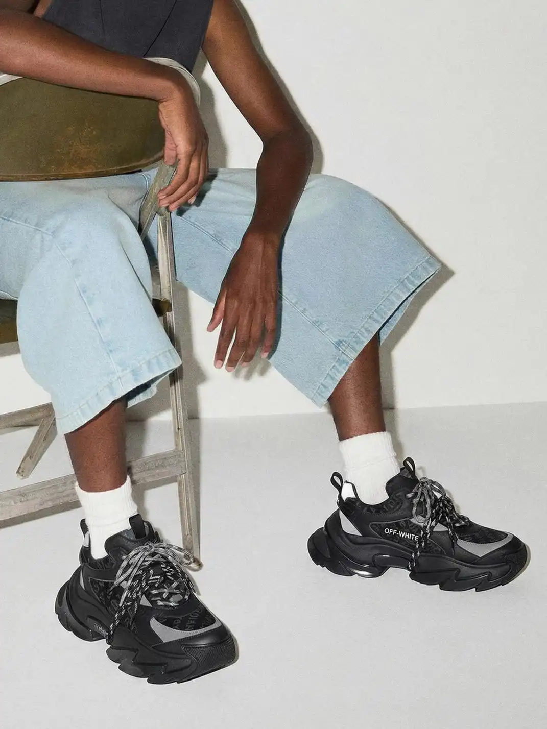 SALAXI | Letter Print Chunky Dad Sneakers For Men