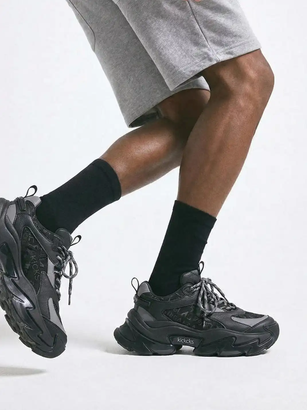 SALAXI | Letter Print Chunky Dad Sneakers For Men