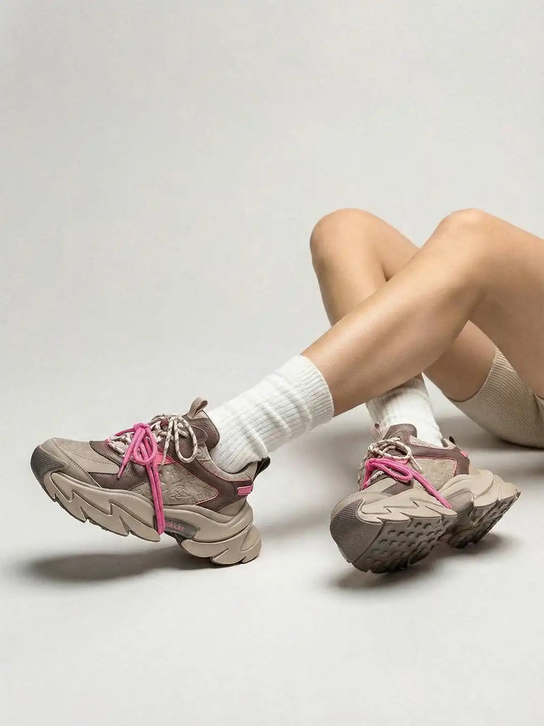 SALAXI | Letter Print Chunky Dad Sneakers For Women