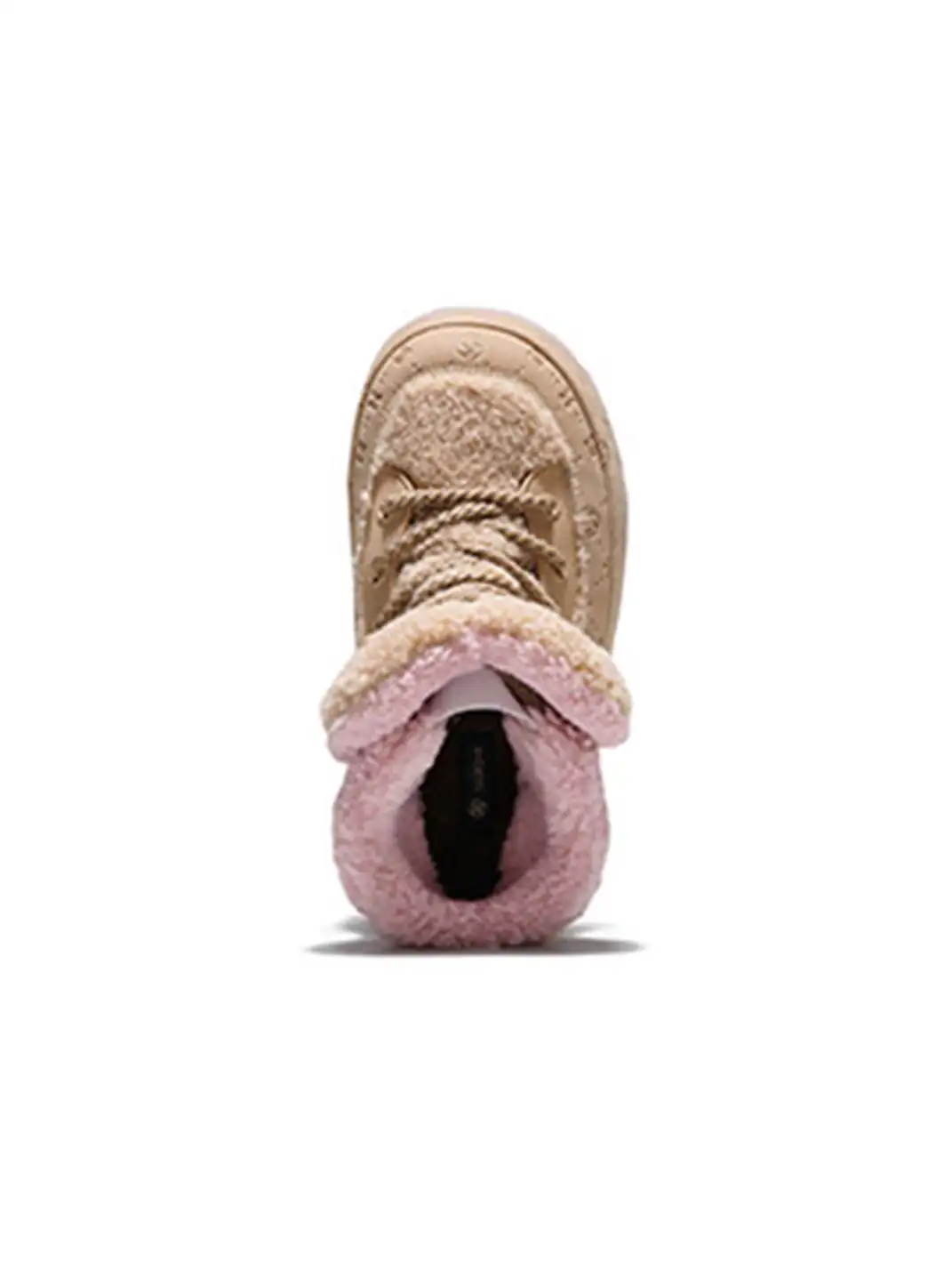 SALAXI | Monogram Design Faux Fur Platform Boots For Women