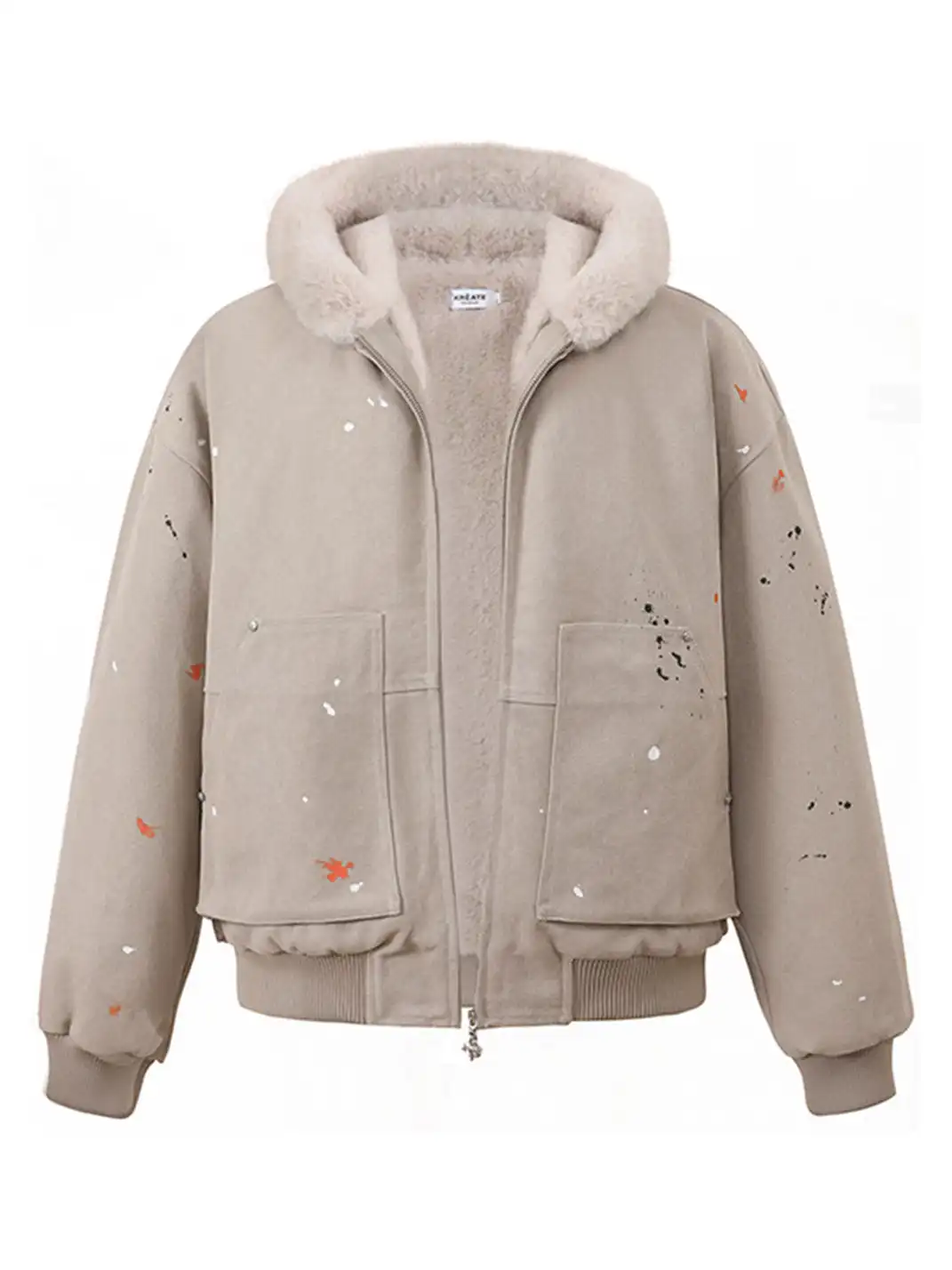 KREATE | Canvas Mountain Carving Cotton-padded Clothing