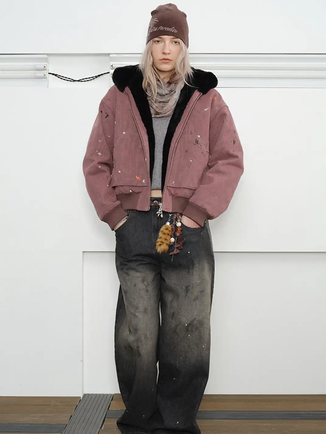 KREATE | Canvas Mountain Carving Cotton-padded Clothing