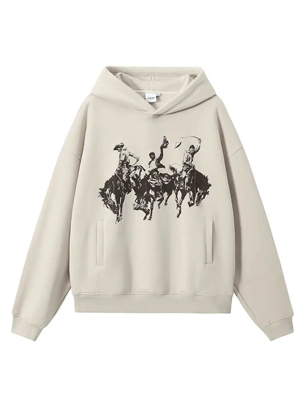 KREATE | Retro Print Pullover Hoodie