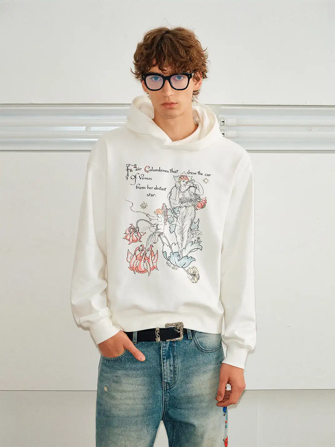 KREATE | Classic and elegant hand-painted print sweatshirt