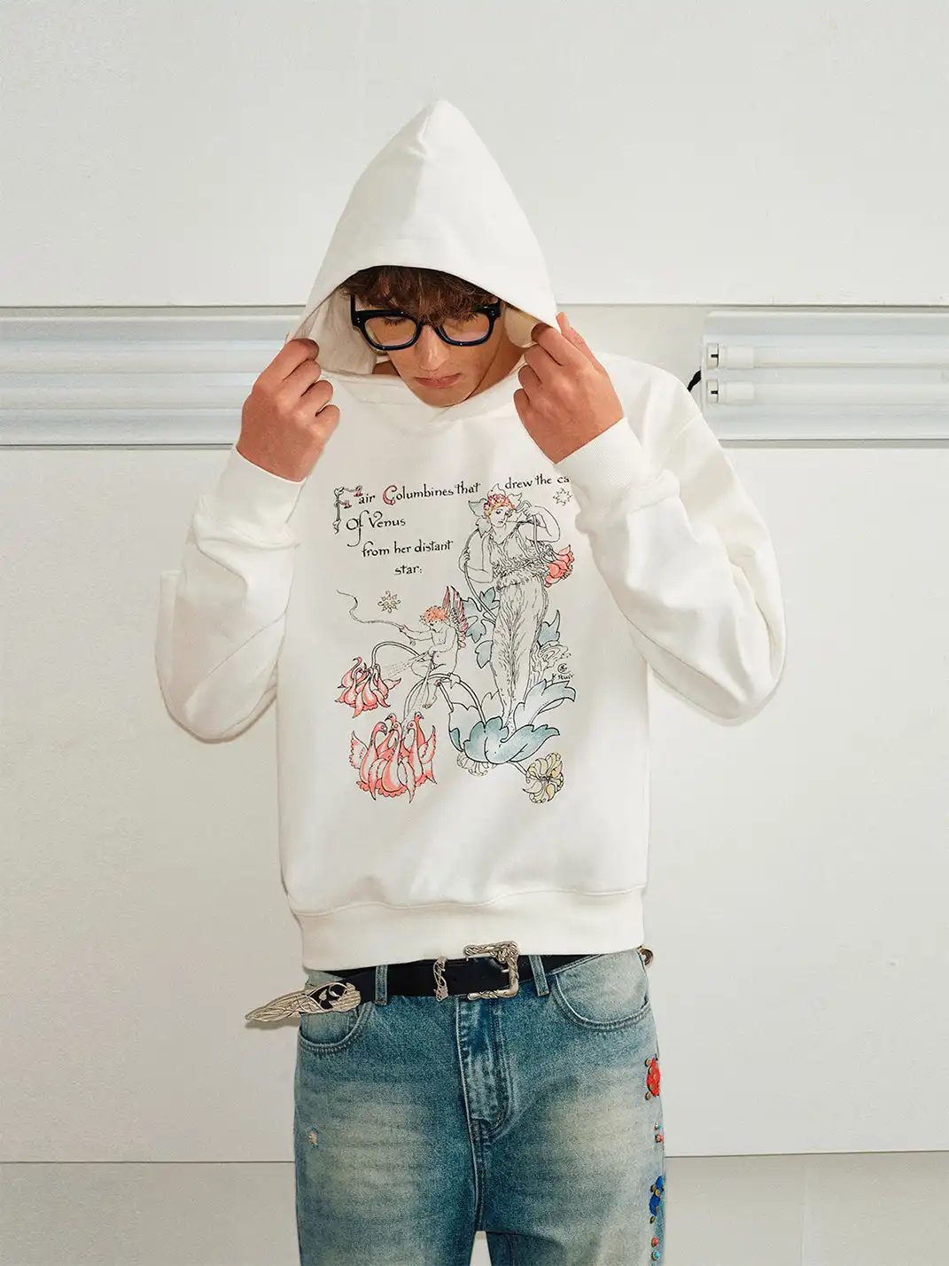KREATE | Classic and elegant hand-painted print sweatshirt