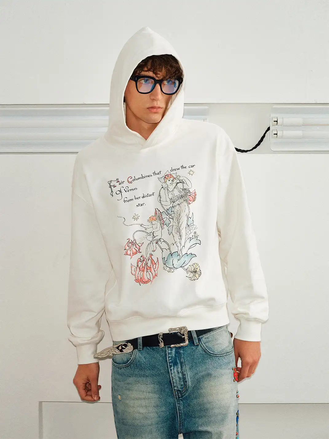 KREATE | Classic and elegant hand-painted print sweatshirt