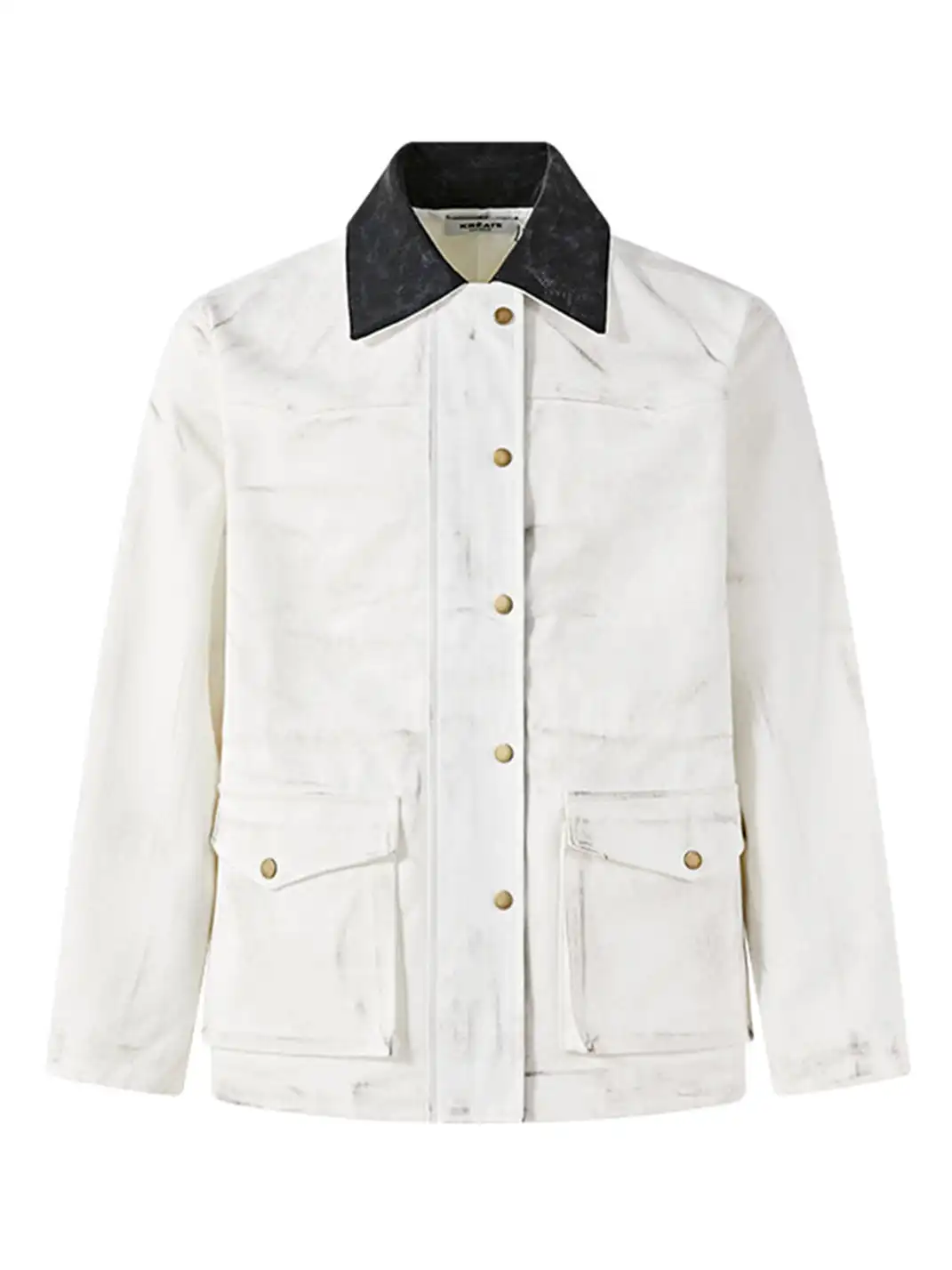 KREATE | Beaded Canvas Faux Snakeskin Jacket