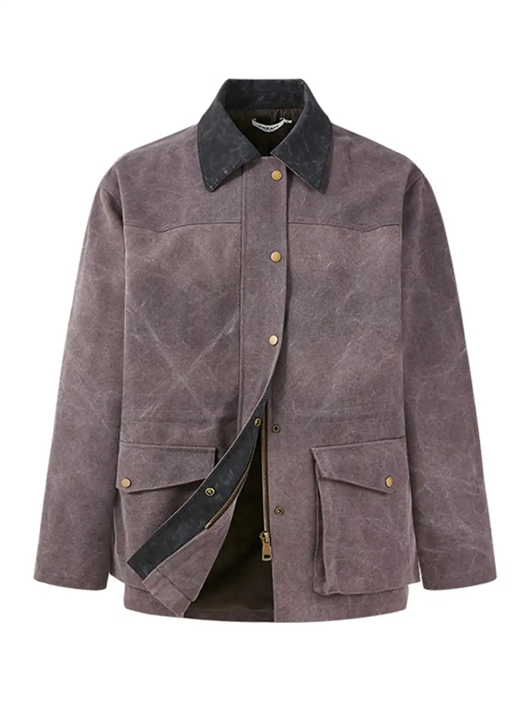 KREATE | Beaded Canvas Faux Snakeskin Jacket