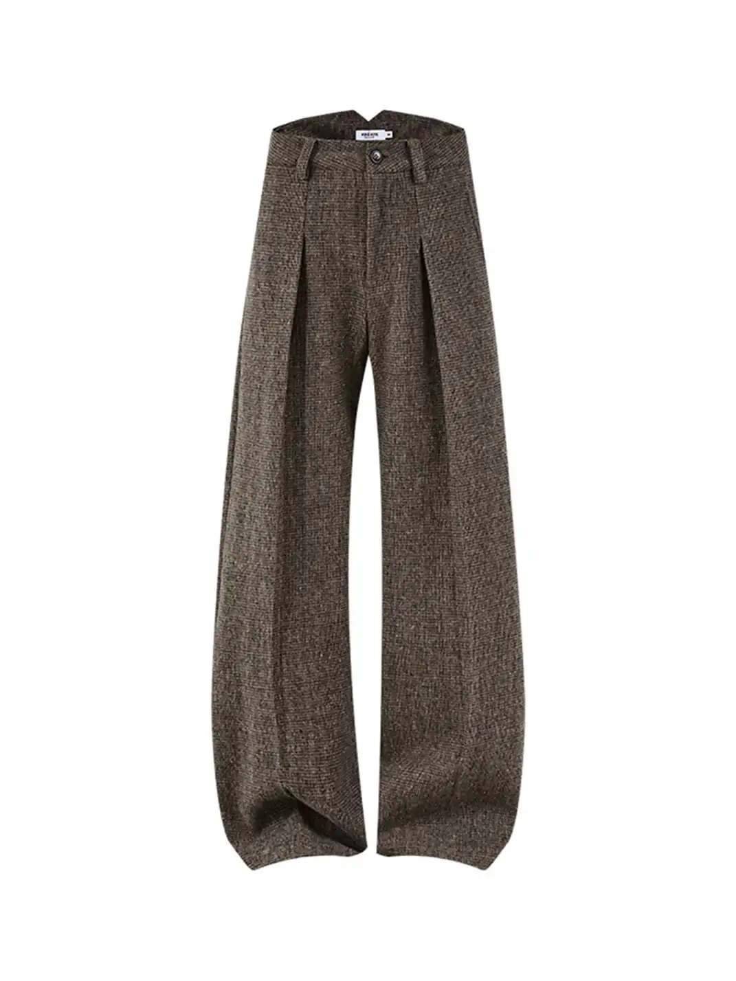 KREATE | Wool Pleated Wide-leg Trousers