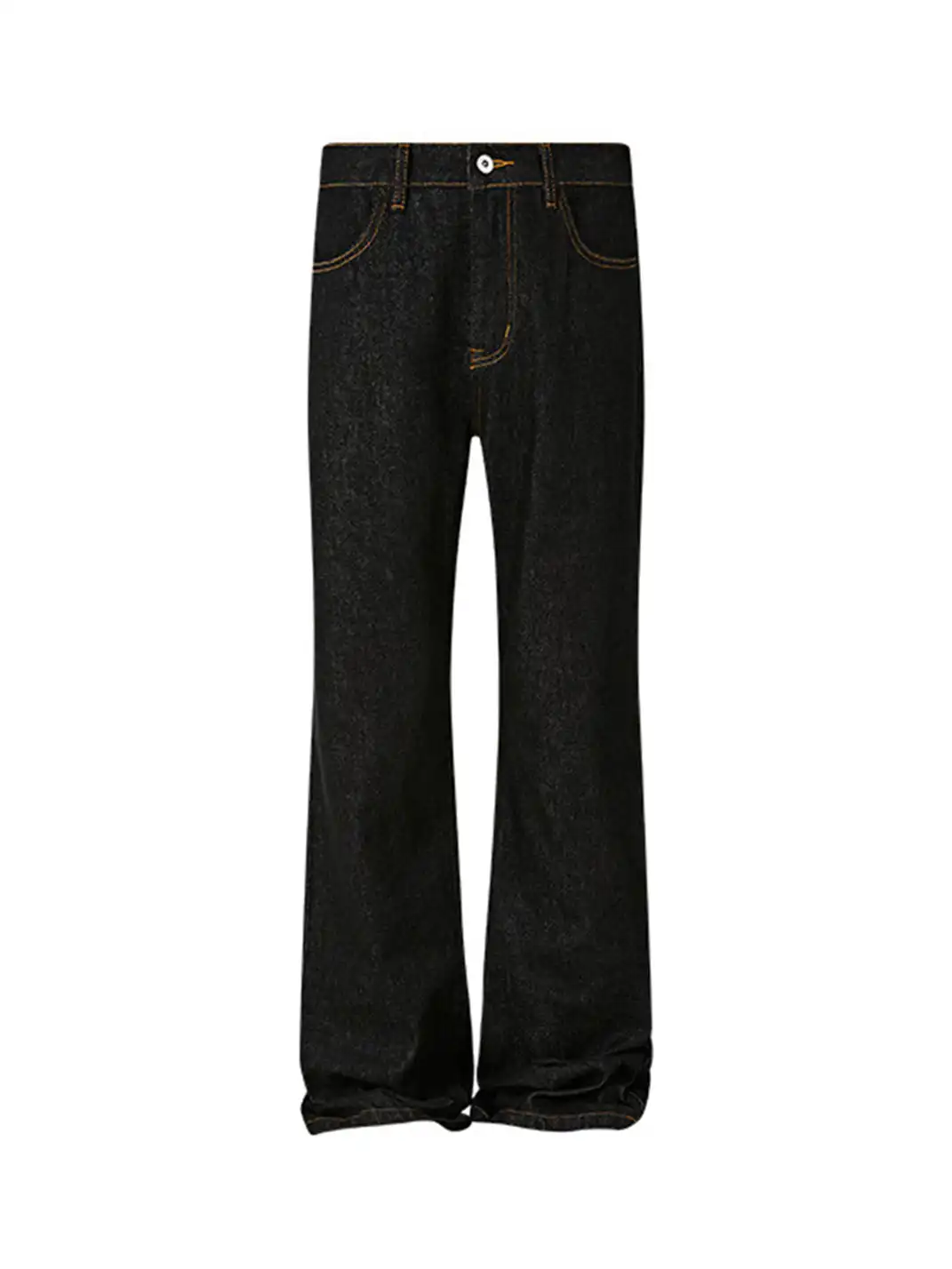 KREATE | Washed Lightning Stripe Raw Denim Flared Jeans