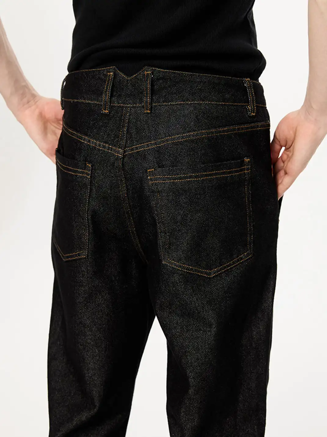 KREATE | Floral Jacquard Color-blocked Denim Jeans