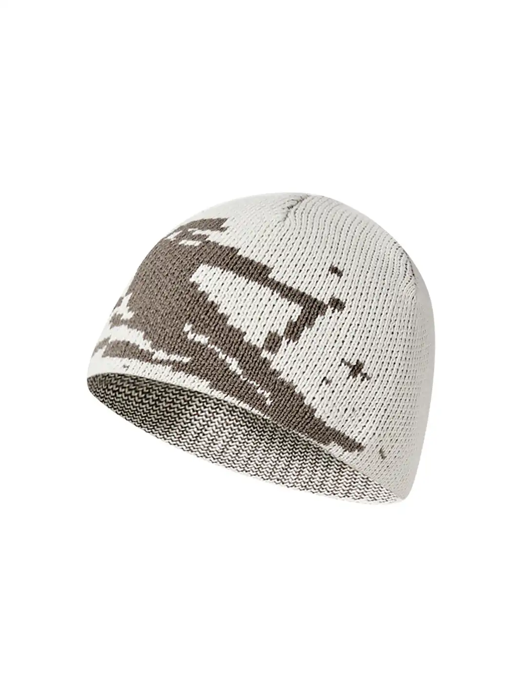 KREATE | Fair Isle Chunky Knit Color-blocked Beanie